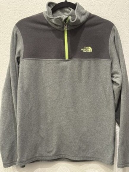 The North Face Fleece 1/4 Zip Collar Pullover Sweater Youth Boys Large XL 18/20 - Picture 1 of 5